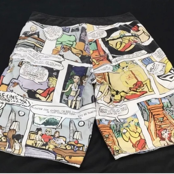 Volcom Mens Reversible Comic Swin Board Shorts..See Measurements. - Picture 4 of 5
